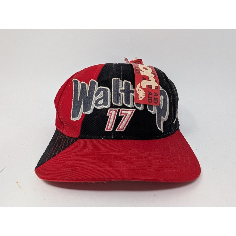 Vintage Darrell Waltrip Western Auto Hat Cap Snap Back Mens One‎ Size Red NASCAR